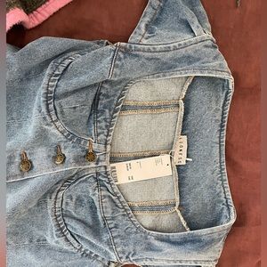 Lioness denim mini dress NWT